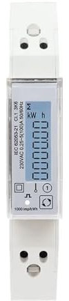 AIRUIXI Energiezähler Lärm-Schienen-Energieverbrauch-Multifunktionswatt-Stunden-Meter 100A RS485 MODBUS RTU 230V SDM120 VA PF Hz(1100)