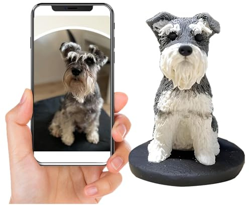 Individueller Haustier-Wackelkopf – vollständig personalisierte Tierfigur basierend auf Ihrem Foto, einzigartiges Geschenk für Tierliebhaber, individuelles 3D-Sammelstück