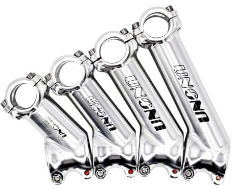 SQIANKUN MTB Vorbau 1 Pcs Bike Stem Ultraleicht Silber Fahrrad Stem Lenker Riser 35 Grad 25.4/31,8 MM Vorbau Fahrrad(25.4x130mm)