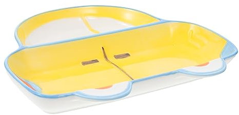 Zerodeko 1stück Junge Mädchen Keramik Teller Im Cartoon Auto Design Geteiltes Essgeschirr Für Junge Mädchen Wiederverwendbar Und Bruchsicher Für Mahlzeiten Und Snacks Für Zuhause