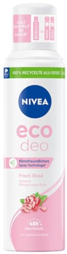 Nivea Eco Deo Fresh Rosé, 6x 150ml Antitranspirant Spray 48 Stunden Schutz