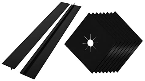 NUOBESTY 8pièces Couvercle De Cuisinière à Gaz Protecteur Avec Joints De Remplissage Pour Plaque De Cuisson Gaz Couvercle De Brûleur De Cuisinière