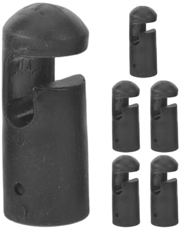 SOIMISS 6 Stück Netzstangenabdeckungen Kunststoff Outdoor Sprunggerät Gehäusestangenkappen Ersatzteile Mini Hülsen Kappen Zubehör Für Gymnastik Gartengerät Netz Befestigung Schwarz 7,30 cm
