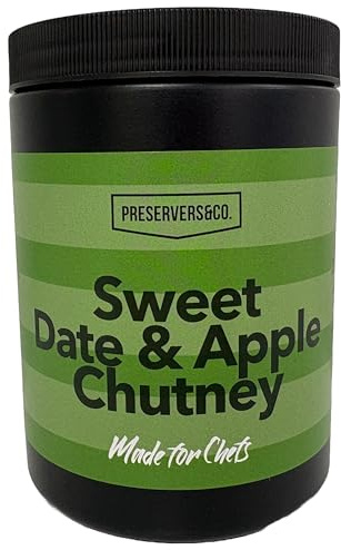Sweet Date & Apple Chutney 1.1kg - Christmas Cheeseboard Essential - Premium Scottish Made - Perfect for Holiday Entertaining & Boxing Day - Large Size
