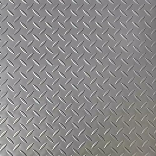 Garage Floor Mat Roll, Diamond Plate Garage Flooring Roll, 1.6mm Thicked Floor Protector Mat For Workshop,Bench,Cellar,Trailer,Garage,Mews,Cowshed(Gray(1.6mm),0.8x5m)