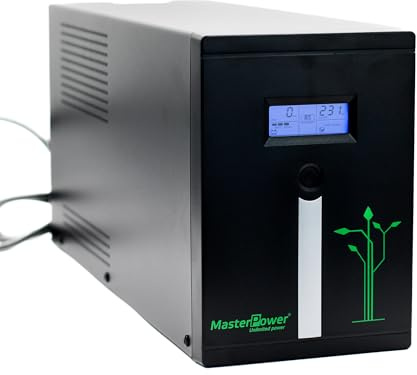 Master U-Power Onduleur UPS 3000VA (1800W) – Alimentation sans Interrupción avec Protección Contre Coupures et Surtensions – Idéal pour PC, Serveurs et Réseaux