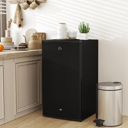 Mengtu 91L Freestanding Under-Counter Fridge with Lock - Black ZSSCB-UKT3398P329906UK