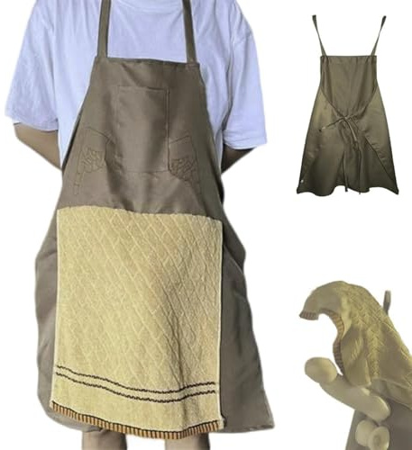 Kochschürze Mit Verstecktem Penis1, Grillschürze Für Männer Lustig, Prank Apron Mit Versteckter Tasche, Köche Streich Schürze, Verstellbare Kochschürze Mit Aufklappbarem Handtuch Design Für Kochen