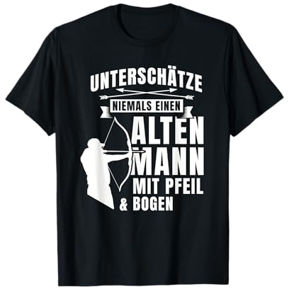 Bogenschießen Geschenk Bogen Pfeil Männer Schützenverein T-Shirt