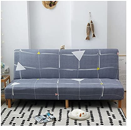 AMDXD Sofaüberwürfe, Quadrat und Dreieck Sofa Stretchhusse Geeignet für 1/2/ 3/4 Sitzsofa und Ecksofa, in Polyester, Anti-Rutsch, Elastischer, Grau, Groß 190-210CM, Stil 5