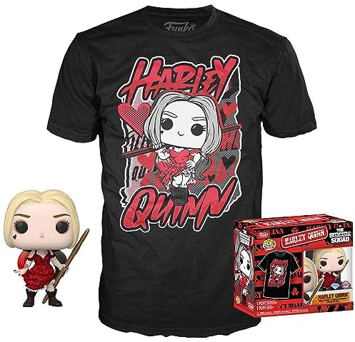 Funko Caja de coleccionista: DC The Suicide Squad: Harley Quinn Diamond Exclusive Pop & tee M