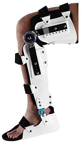 Beinorthesenbandage mit Wanderschuhen, verstellbares Knie, Feste Stützbandage, Gelenkbeinorthesen, Stützschutz, Stabilisator, Frakturfixierung, Rehabilitation, linker Fuß