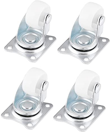Cada Ruedas Giratorias Universales 1 Ruedas Blancas Muebles Trolley Silla Ruedas Pequeñas Juego de 5 Ruedas Montaje en Panel 15x10x3cm