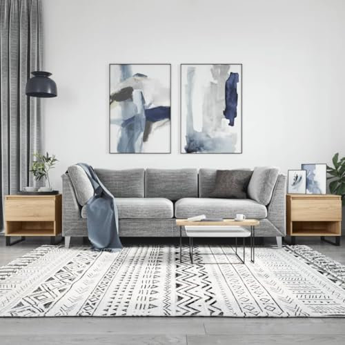 INLIFE Couchtische 2 STK. Sonoma-Eiche 50x46x50 cm Holzwerkstoff,30,6 KG,830931