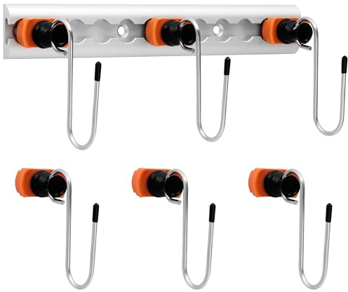 BELLE VOUS 6er Pack S-Haken für Airlineschiene - Hängende S Haken mit Einzelendbefestigung - Zum Verzurren von Schienen, Wohnmobilen & Transporthilfen - Airlineschiene Zubehör