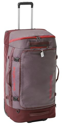 eagle creek Cargo Hauler XT Rolltasche mit Rollen, Teleskopgriff und verstaubaren Rucksackgurten, verschließbarem U-Deckel und Schnellzugriffstasche, Johannisbeere, 120L/32