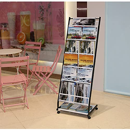 Prospektständer mit 6 Etagen, freistehender Katalog-Organizer für Produkte, Ausstellungen, Messen und Werbung