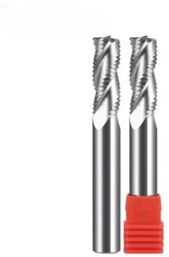 Schruppen Schaftfräser Für Aluminium HRC55 3 Flöten Hartmetall Fräser Aluminium Schneidwerkzeuge 4mm 6mm 8mm 12mm Schruppen Wendeschneidplatten(D12X30X12DX75L)