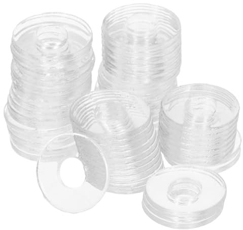 ABOOFAN 500stücke Vinyl-schraubendichtungen Für Duschtürgriffe Dichtungsscheiben Für Schrauben Transparente Unterlegscheiben Mehrzweck-befestigungsscheiben Ersatz Für Flachdichtungen