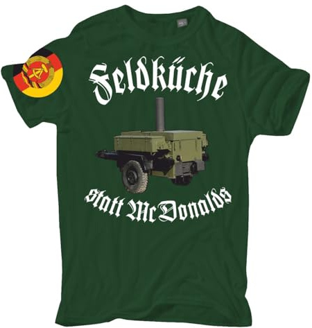 Spaß Kostet Herren Tshirt NVA Eisenschwein Feldküche Gulaschkanone 180/72 Größe S - 5XL