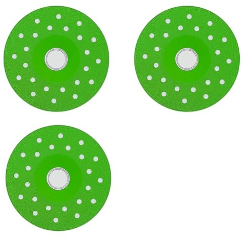 Fangxuee Disco de Corte de Vidrio para Amoladora Angular, Hoja de Diamante Cerámico de 4 Pulgadas, Cortador de Azulejos Ultrafino para Vidrio, Cristal y Mármol, Paquete de 3