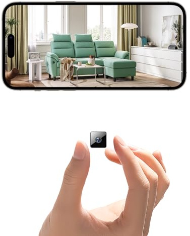 EKJANEPE 1080P WiFi Tragbare Mini-Kamera mit Nachtsicht & Bewegungserkennung, Indoor Outdoor-Sicherheitskamera mit Akku, Kostenloser Cloud-Speicher und APP-Steuerung für Haus, Haustiere