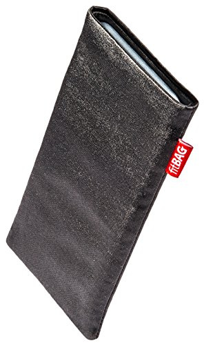FITBAG Funda para Onyx Boox Palma 2 Pro | Tecno Negro | Funda de Tela con Forro Interior de Microfibra para Limpiar la Pantalla