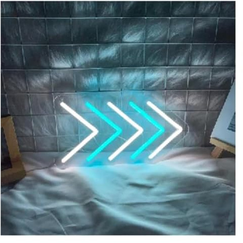 Hivernoi Lampada al neon Pannello luminoso decorativo in acrilico con luce modellante al neon a freccia