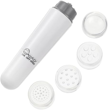 Toyvian Mini-gesichtsmassagegerät, 4-in-1 Elektrisches Gesichtsmassagegerät mit 4 Bürstenköpfen, Wasserdichtes Lifting-gesichtspflegegerät, Geeignet für Alle Hauttypen