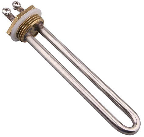 AIICIOO 220-240Vv 1000w Élément Chauffant Acier Inoxydable de Qualité Alimentaire Résistance Chauffe-Eau 1” Flange BSP Thread