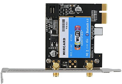 Tarjeta inal¨¢mbrica PCI Express, WiFi de Banda Dual 2.4G / 5G y Tarjeta de expansi¨®n de Adaptador de Red Bluetooth 4.0