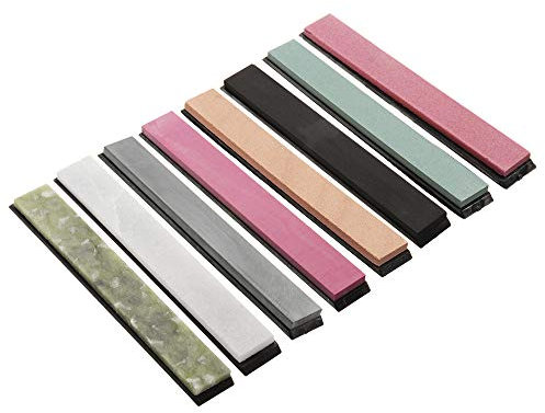 YOUTTOO 8Pcs 240 to 10000 Grit Knife Sharpener Sharpening Stone Whetstone Razor Kitchen