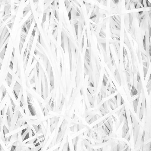 Emartbuy 2 000 gram/2 kg strimlat papper, perfekt som presentdekoration, fyllning och presentförpackning - vit