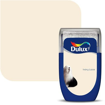 Dulux Walls and Ceilings Tester Paint, Ivory Lace, 30 ml