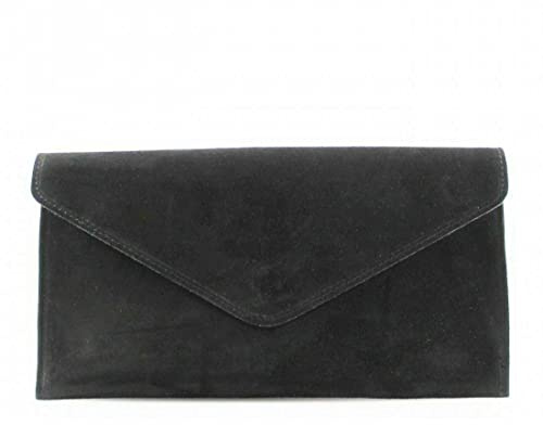 00 Women's Real Leather Envelope Clutch Evening Bag Ladies Suede Shoulder Handbag Metal Zip Closure Bag Ladies Party Handbag Women Hangout Shoulder Bag