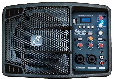 Stage Monitor+Media Player, Finished Loudspeakers Active/Powered Audio Visual, 1 Piece in Pack - LIVESYS5S