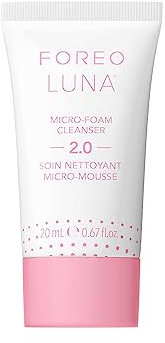 FOREO LUNA Micro-Foam Cleanser 2.0 - Detergente Viso - Struccante Viso e Occhi - Pori Minimizzati - Pulizia Viso - Tutti i Tipi di Pelle - Vegano - Vitamina E - Skincare Viso - 20 ml