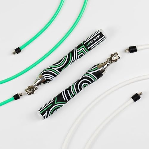Crossrope Get Lean Set – Gewichtetes Springseil, 113 g und 226 g, schmale Griffe