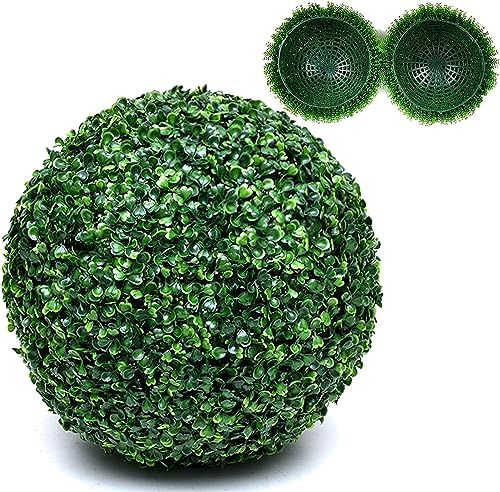 WlP Green Boxwood Buxus Grass Hanging Topiary Balls Fake Topiary Ball Faux Boxwood Decorative Balls Hanging Grass Ball For Mall Home Topiary Trees (Size : 36cm)