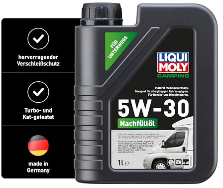 LIQUI MOLY Camping Nachfüllöl 5W-30 | 1 L | Motoröle | Art.-Nr.: 21814