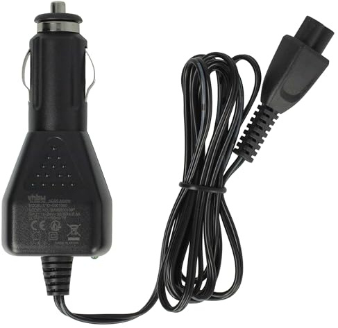 vhbw Vehicle Charging Cable Replacement for Kärcher 2.643-876.0 for Electric Ice Scraper, Pressure Cleaner - 12 V Charger Cable Black