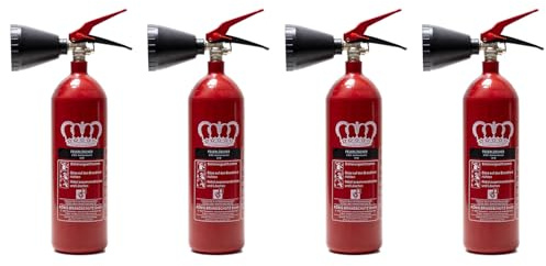 König 2 kg CO2 Feuerlöscher 4 er Pack DIN EN 3