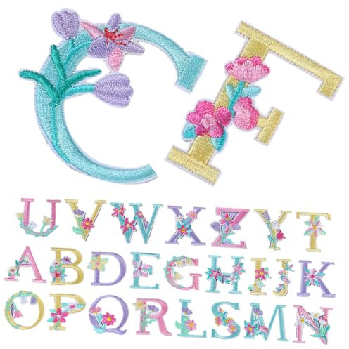 TOKIDNY 26stücke Bunte Bügelbuchstaben Patches Aufnäher Für Kleidung Taschen Und Diy-projekte Zum Verzieren Und Reparieren Von Textilien Einfach Anzuwenden