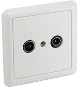 Base Antena Universal para TV y FM, instalación en Superficie, Mejora recepción, Ideal para Ver TV y Escuchar Radio.