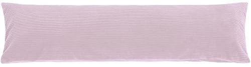 CozyKing Seitenschläferkissen mit Bezug 145 x 40 cm Cord Rosa - Öko-Tex Zertifiziert - 40°C waschbar, perfekt als langes Lagerungs-Kissen u. Schlafkissen oder Schwangerschaftskissen/Stillkissen