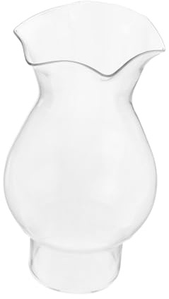 Gadpiparty Paralume in Vetro per Lampada Petrolio Vintage Copertura Sostitutiva Soffiata Mano per Lampada Cherosene da Parete Ombra Antica con Bordi Arrotolati per Decorazioni Eleganti