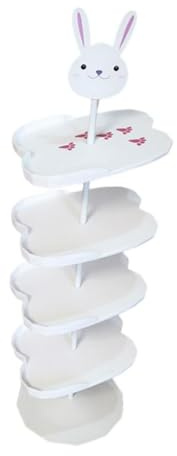 predolo Étagère à Chaussures pour Enfants, Organiseur de Chaussures à 5 Niveaux, Support pour Chaussures pour Enfants, pour Entrée, Placard, Salon, Couloir, D, Blanc