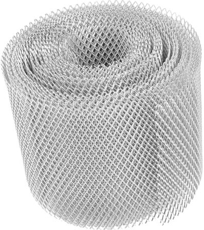 CORHAD Grille de Protection de Gouttière en Acier Inoxydable 15Cm X 600Cm Filet Anti-Feuilles pour Gouttières Tapis Filtrant Débris Protection Maison et Drainage