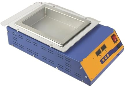 Crisol de soldadura, Crisol sin plomo pantalla Digital 1500w estaño fundido 11,3 KG temperatura ajustable horno de fusión estufa cuadrada