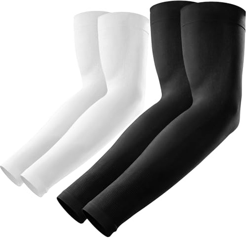 ROCK TAKIN Arm Sleeves for Men Women, UPF 50+ UV Sun Protection Cooling Sports Sleeves for Golf Baseball Football Work Running Cycling Tattoo Cover
